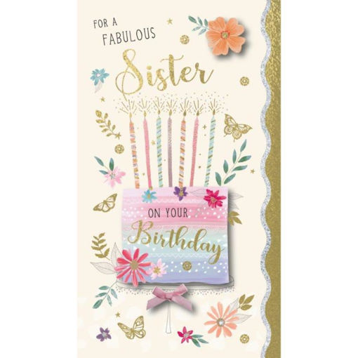 Picture of FOR A FABULOUS SISTER BIRTHDAY CARD